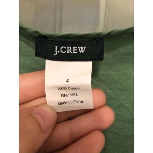 J Crew Green Sleeveless Blouse, Women’s 4 - Picture 5 of 5